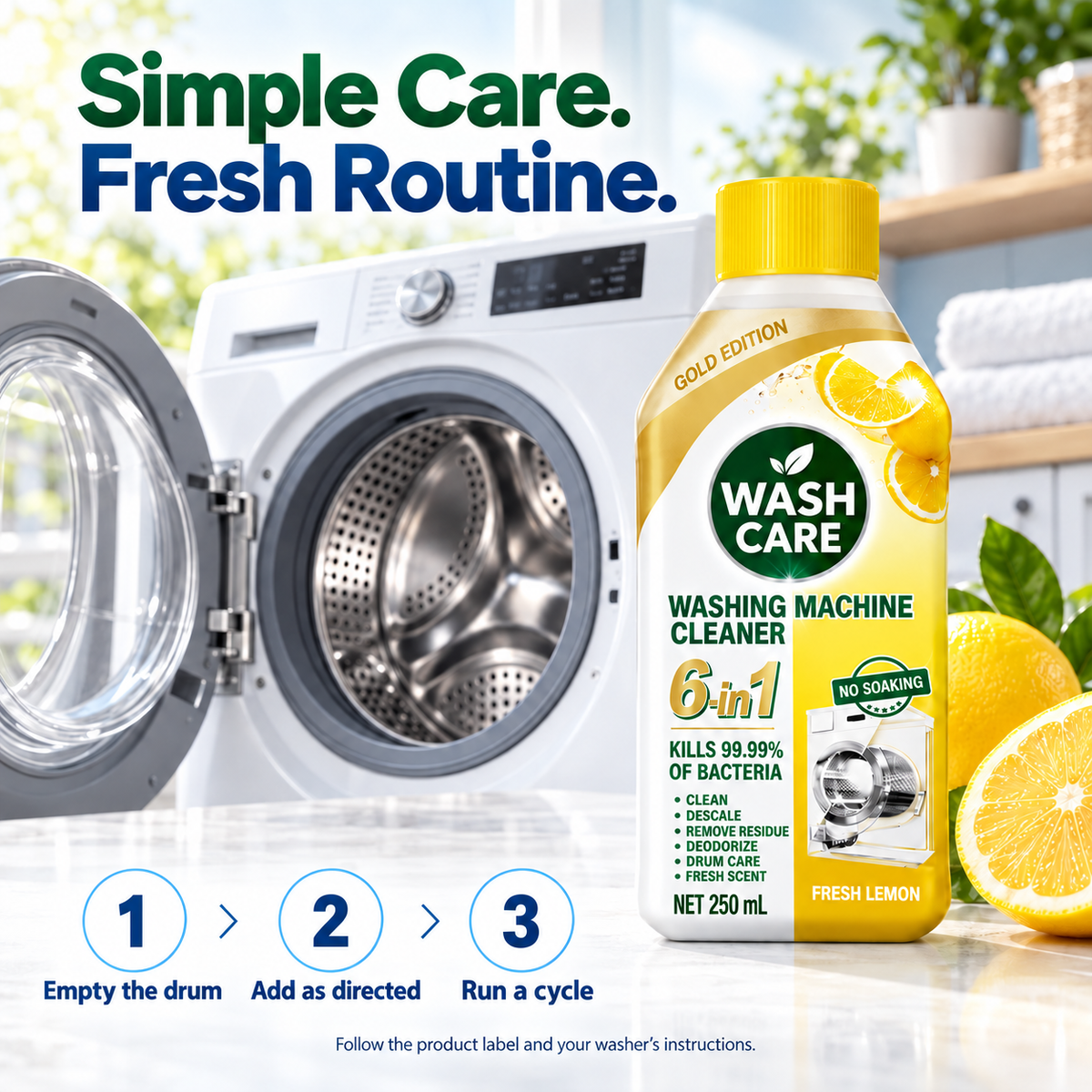 Washing Machine Cleaner – 250 mL