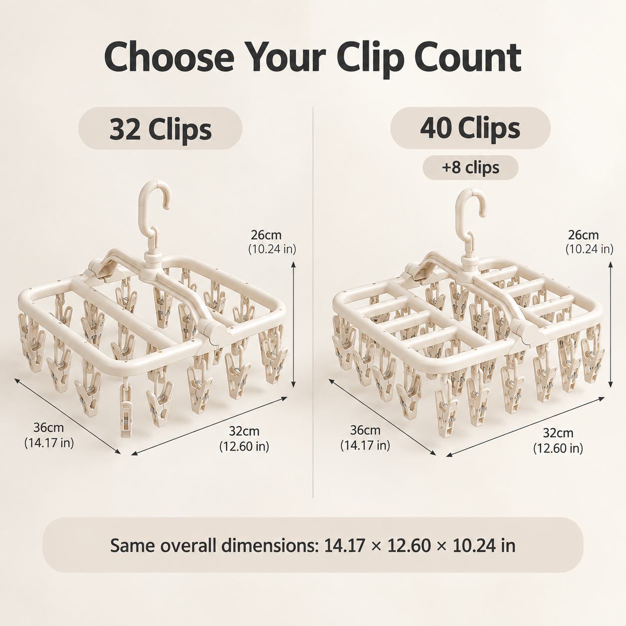 Folding Laundry Clip Hanger
