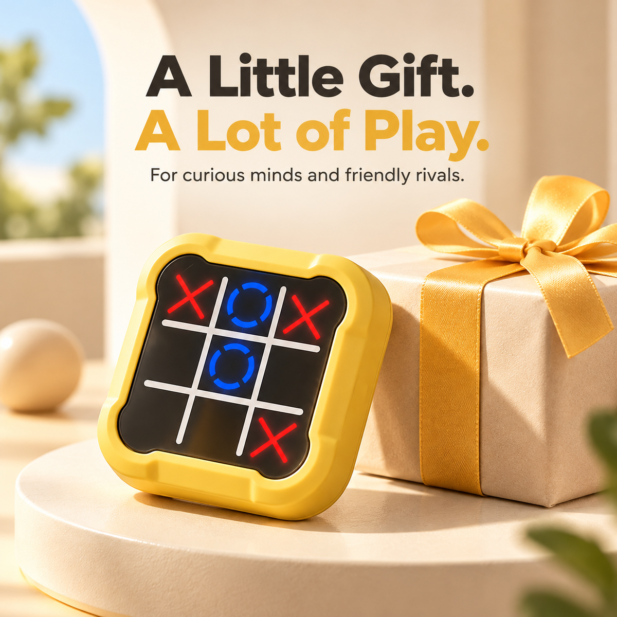 4-in-1 Electronic Tic-Tac-Toe Game