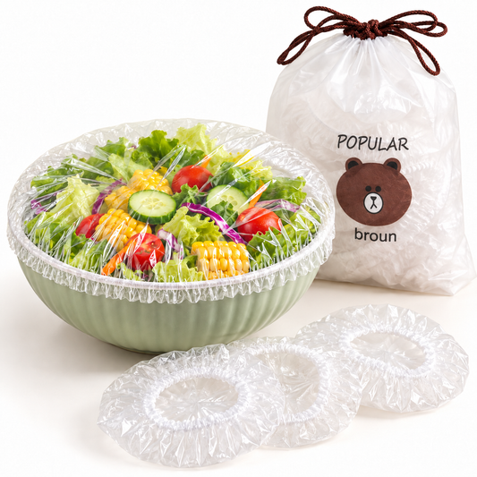 Elastic Food Covers with Bear Storage Bag
