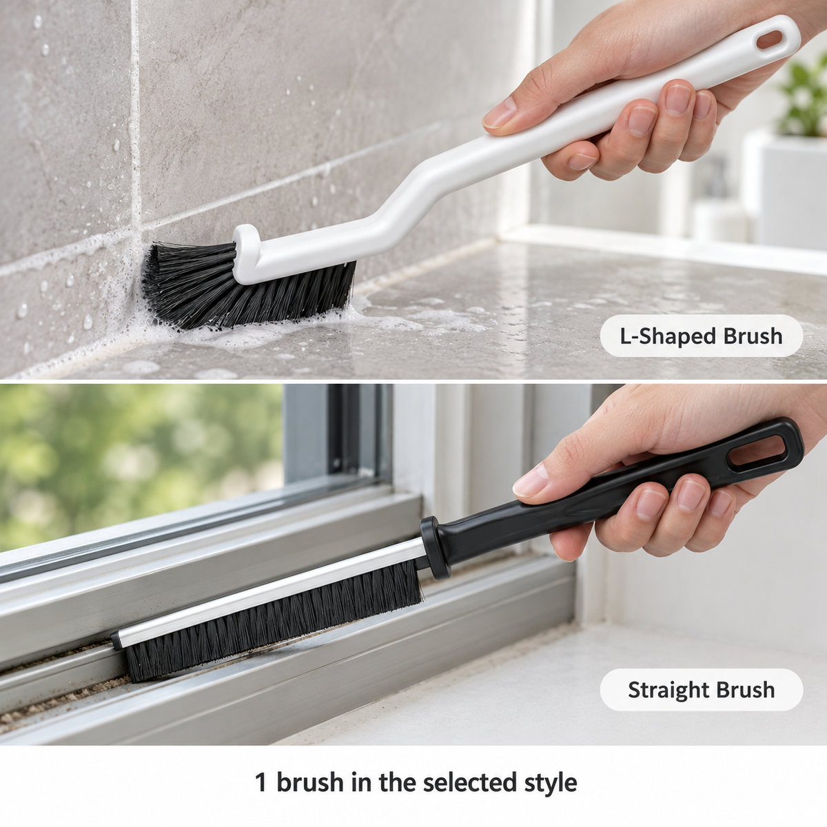 2-Piece Crevice Cleaning Brush Set