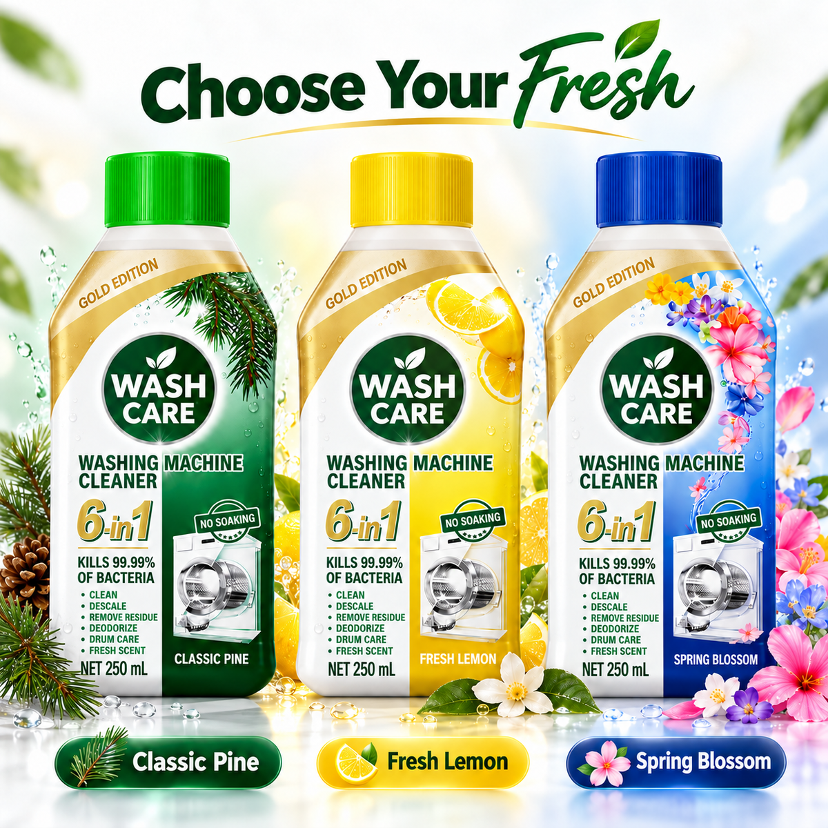 Washing Machine Cleaner – 250 mL
