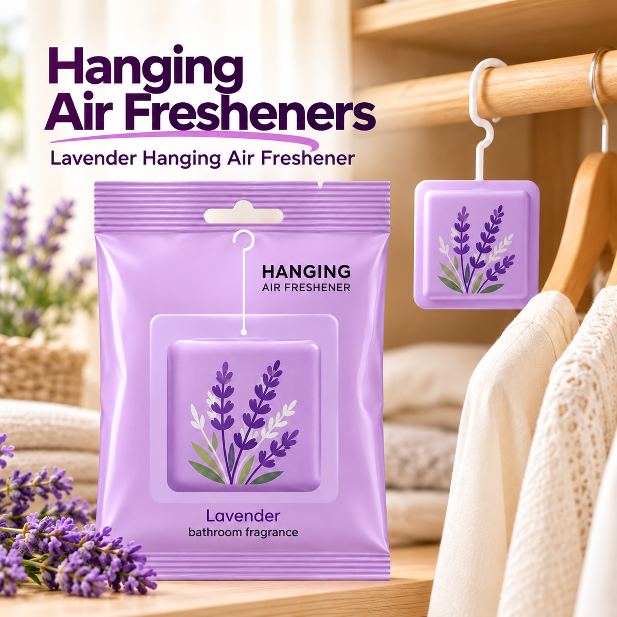 FRESH SCENT Hanging Air Fresheners – 6 Scents Available