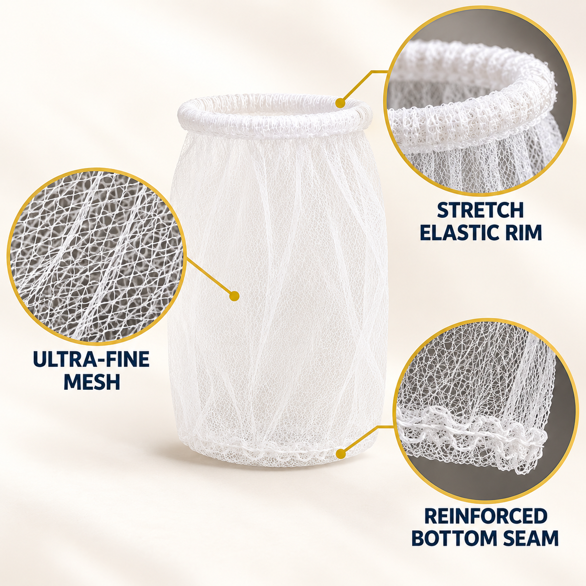 Disposable Sink Strainer Mesh Bags – Anti-Clog Food Waste Filters