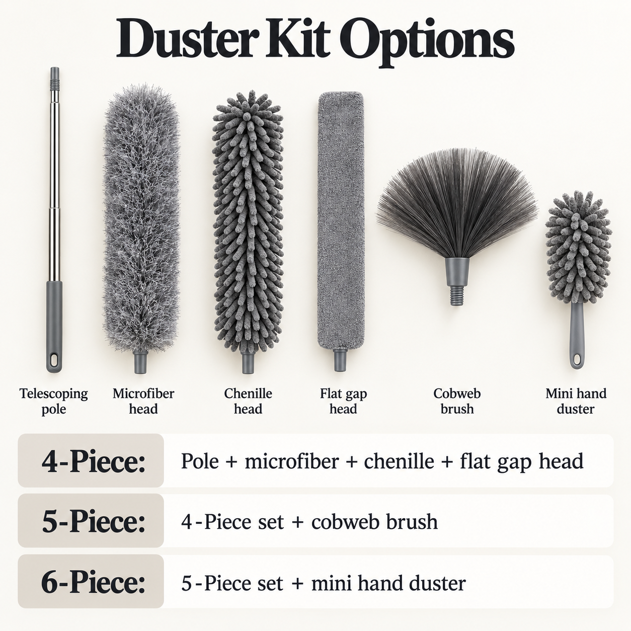 Multi-Head Duster Cleaning Set