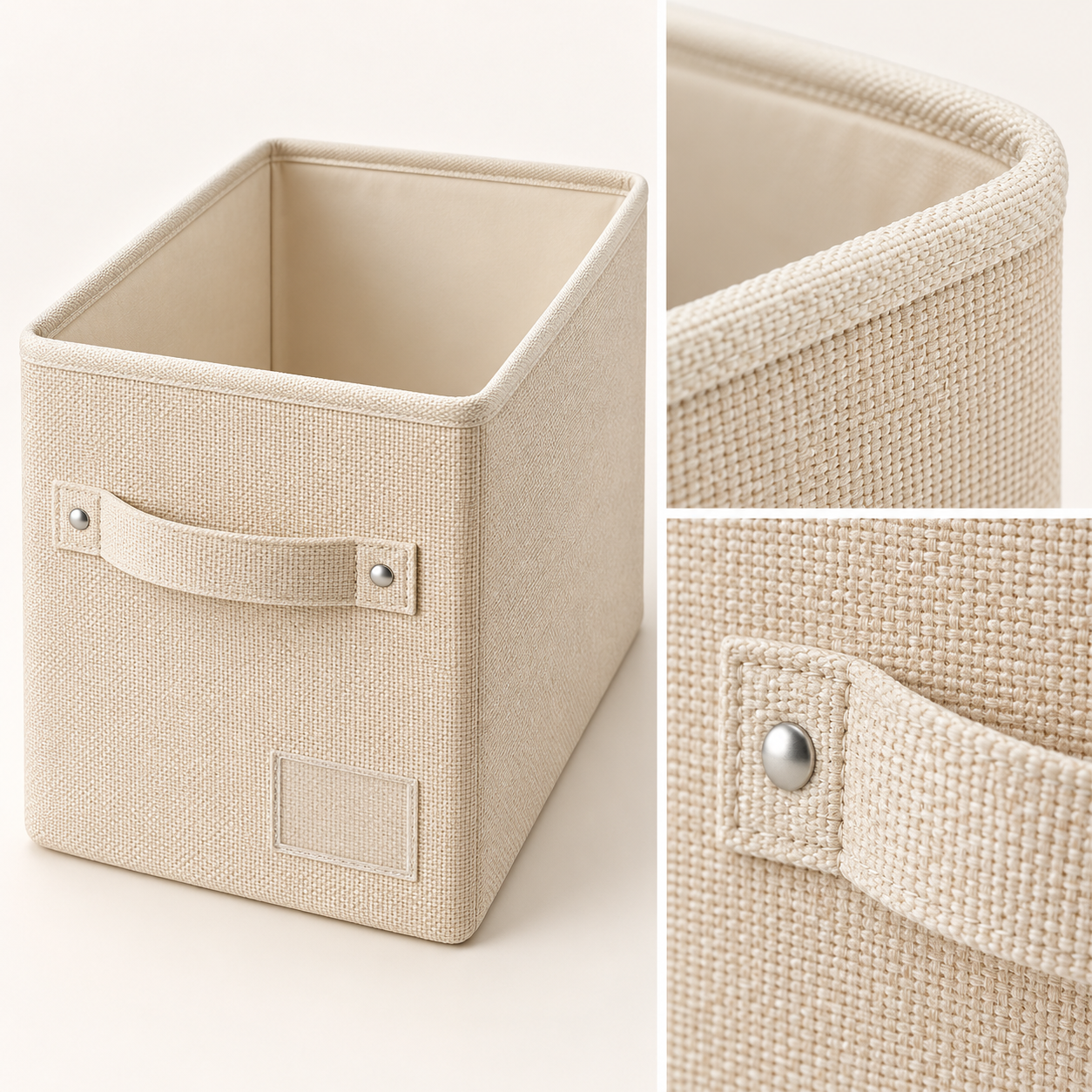 Foldable Fabric Storage Bin with Handle