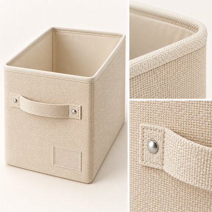 Foldable Fabric Storage Bin with Handle