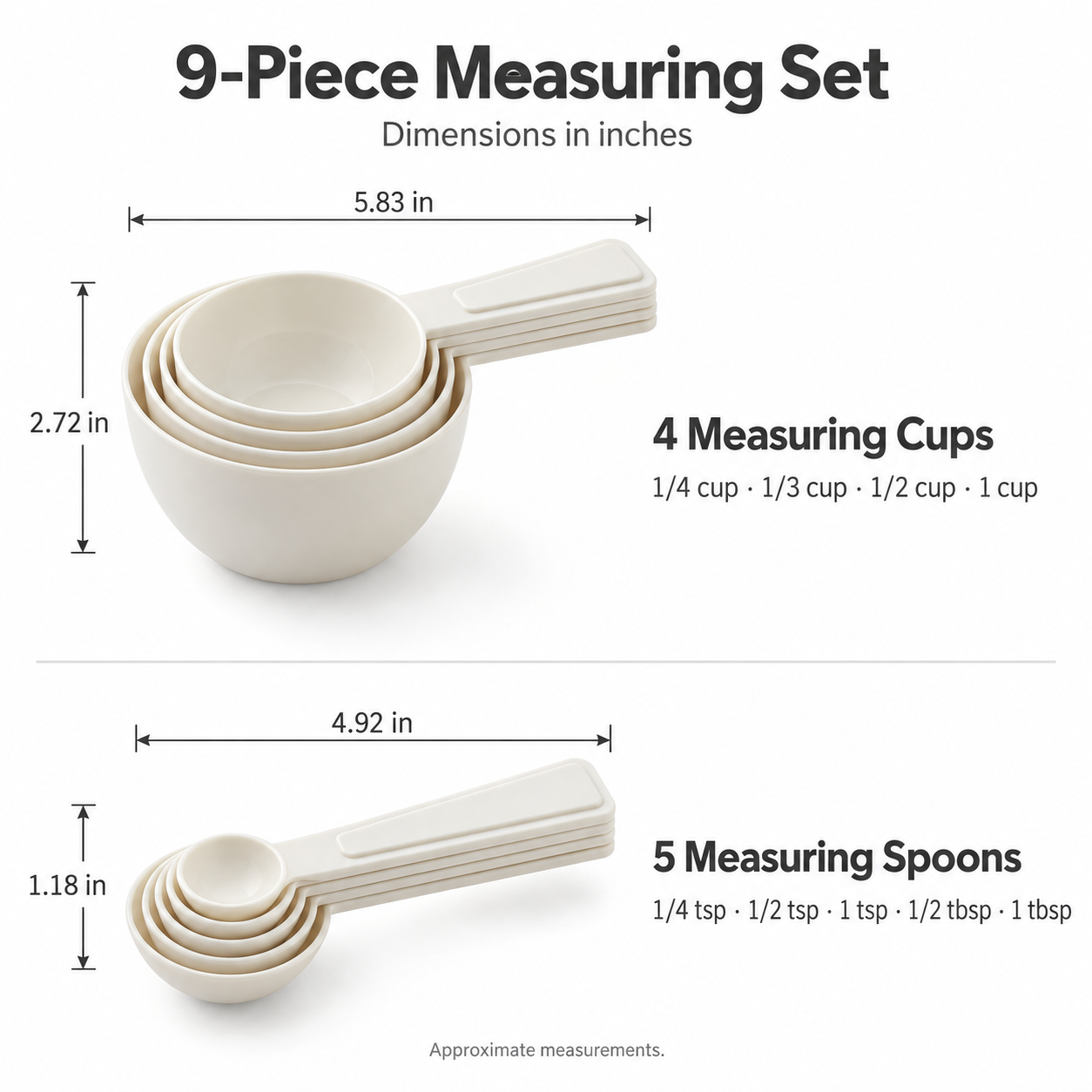 Measuring Cups and Spoons Set
