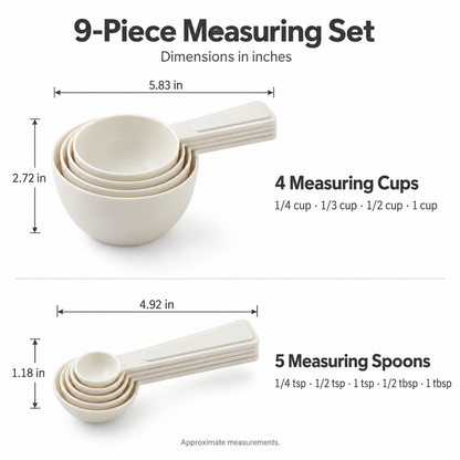Measuring Cups and Spoons Set