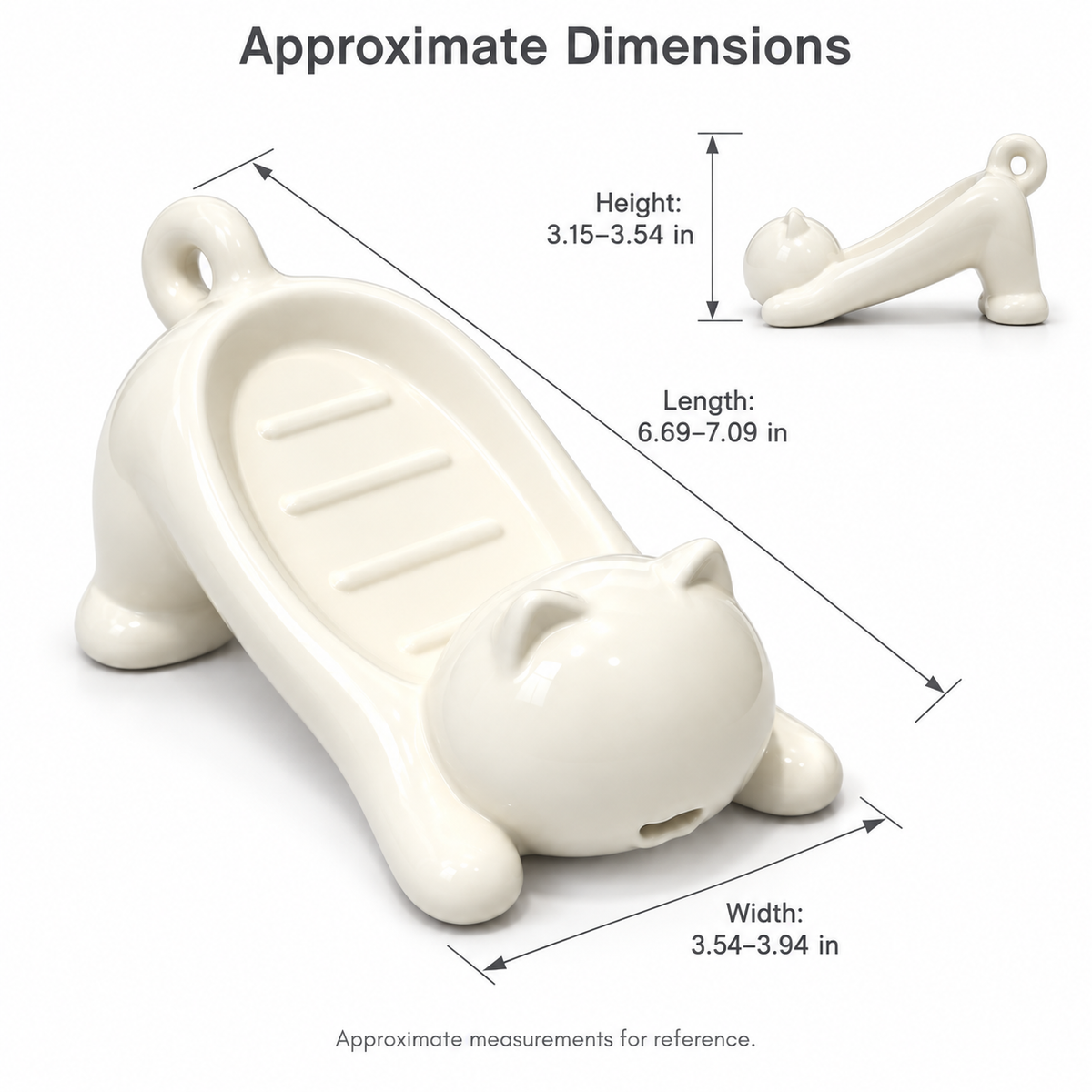 Cat-Shaped Draining Soap Dish