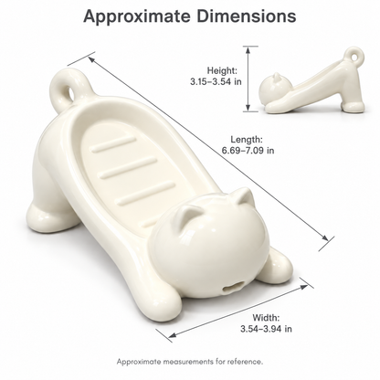 Cat-Shaped Draining Soap Dish