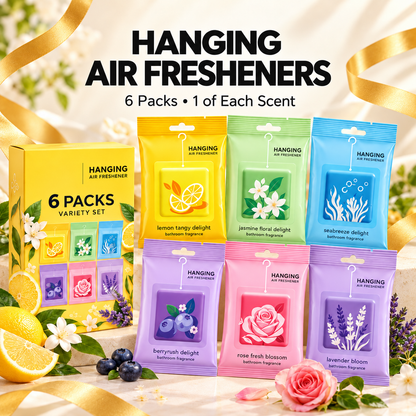 FRESH SCENT Hanging Air Fresheners – 6 Scents Available