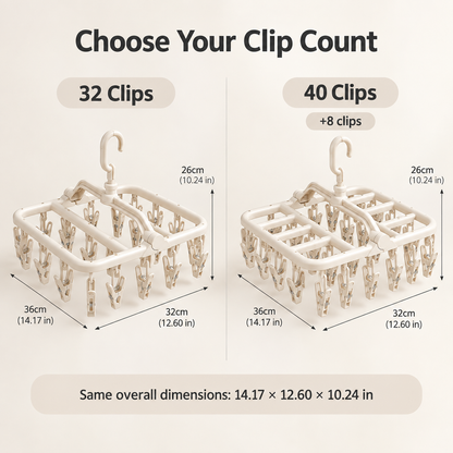 Folding Laundry Clip Hanger