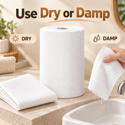 Disposable Foot Drying Towels – Tear-Off Roll