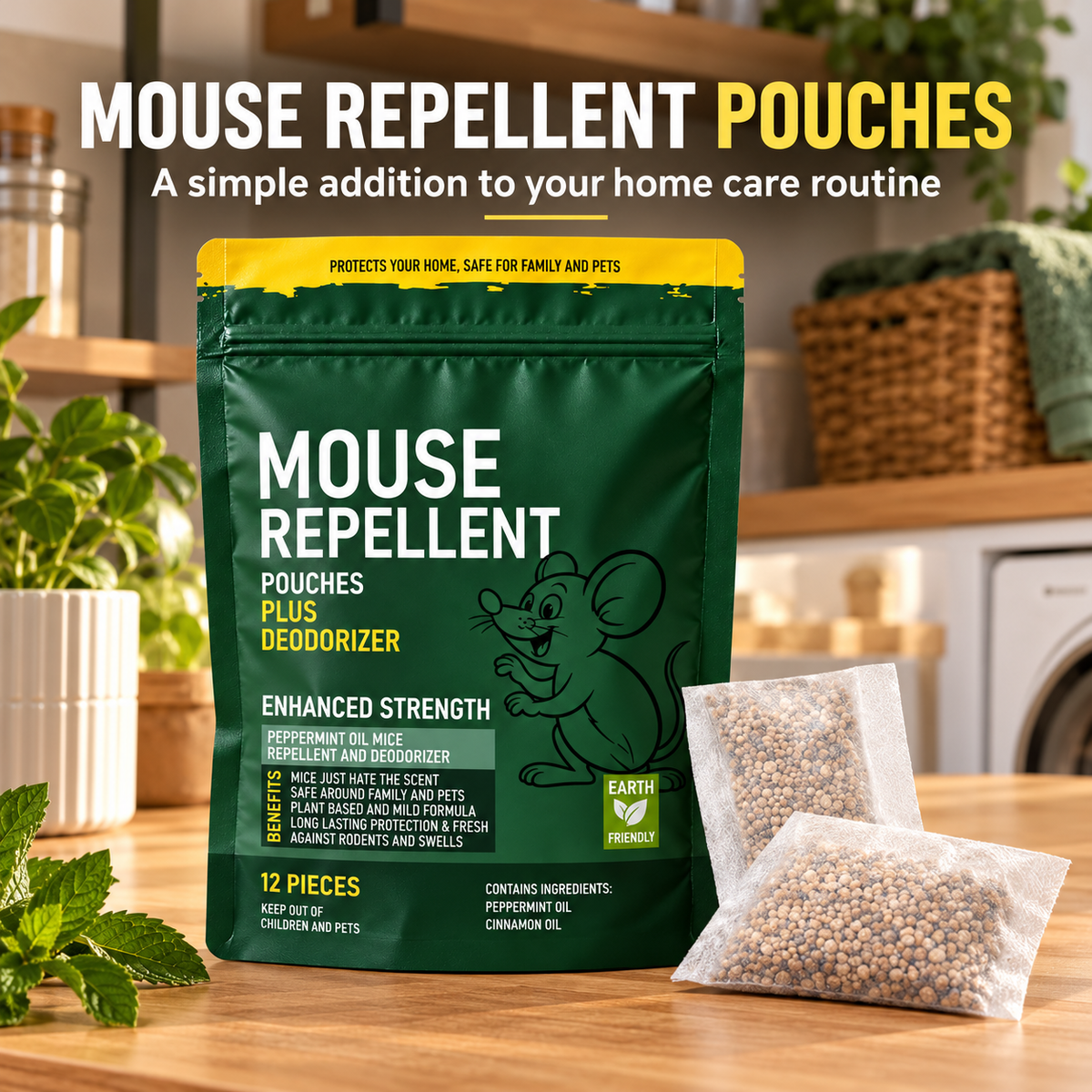 Mouse Repellent Pouches – 12 Count