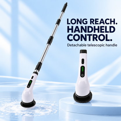 Cordless Electric Spin Scrubber with Extendable Handle