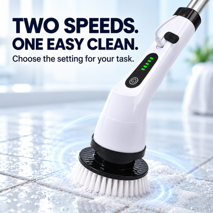 Cordless Electric Spin Scrubber with Extendable Handle