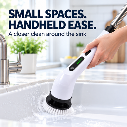 Cordless Electric Spin Scrubber with Extendable Handle