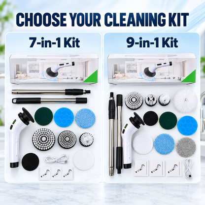 Cordless Electric Spin Scrubber with Extendable Handle