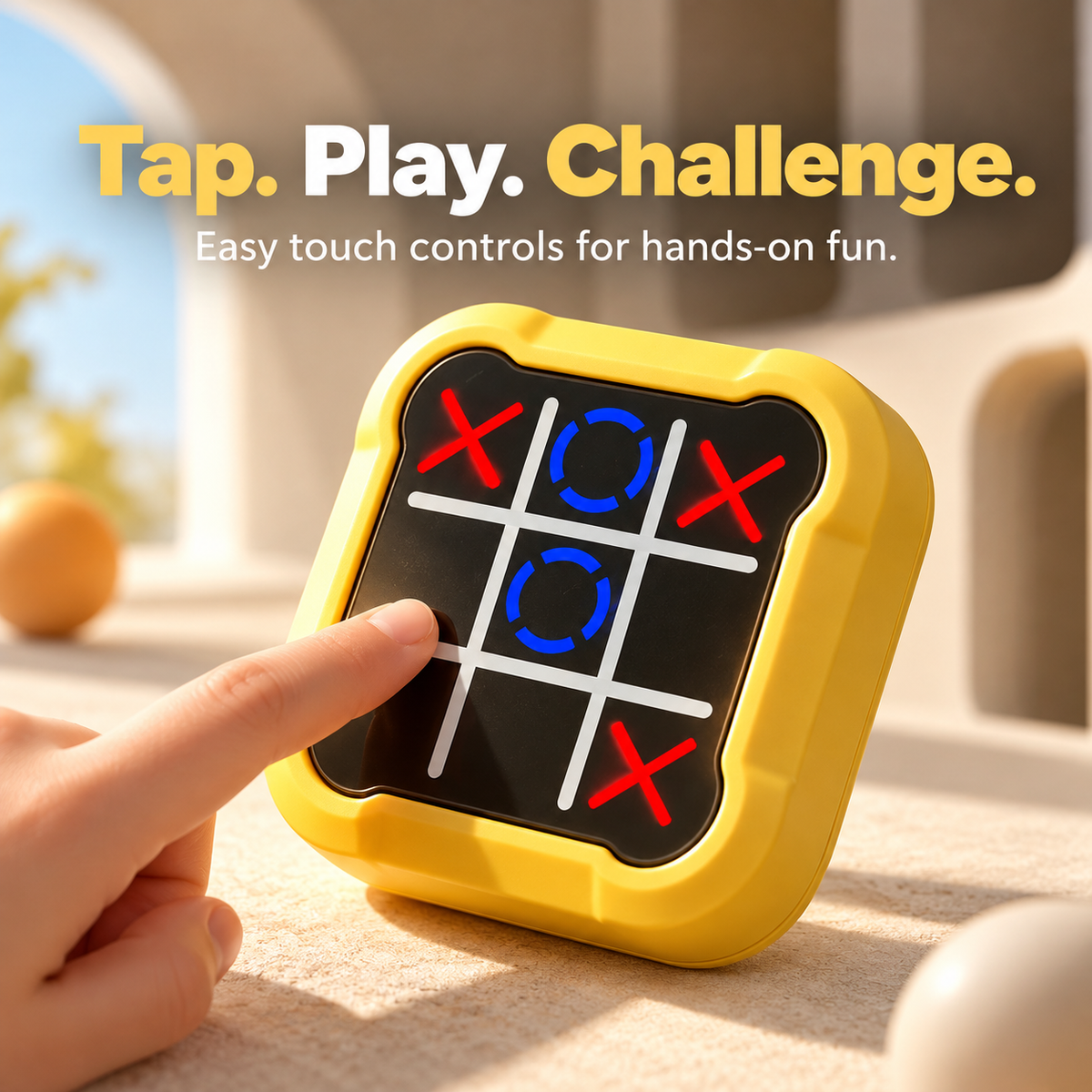 4-in-1 Electronic Tic-Tac-Toe Game