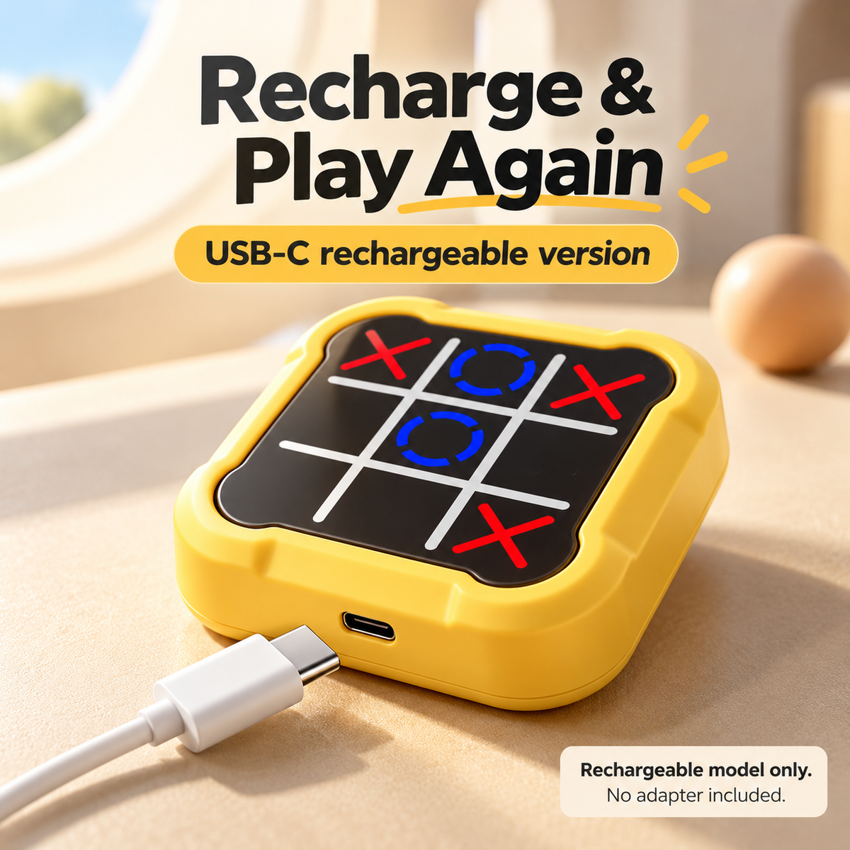 4-in-1 Electronic Tic-Tac-Toe Game